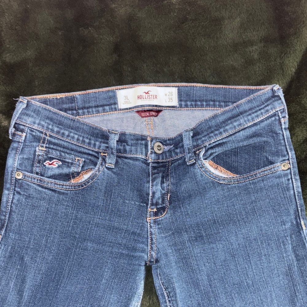 Hollister Women's Dark Blue Jeans